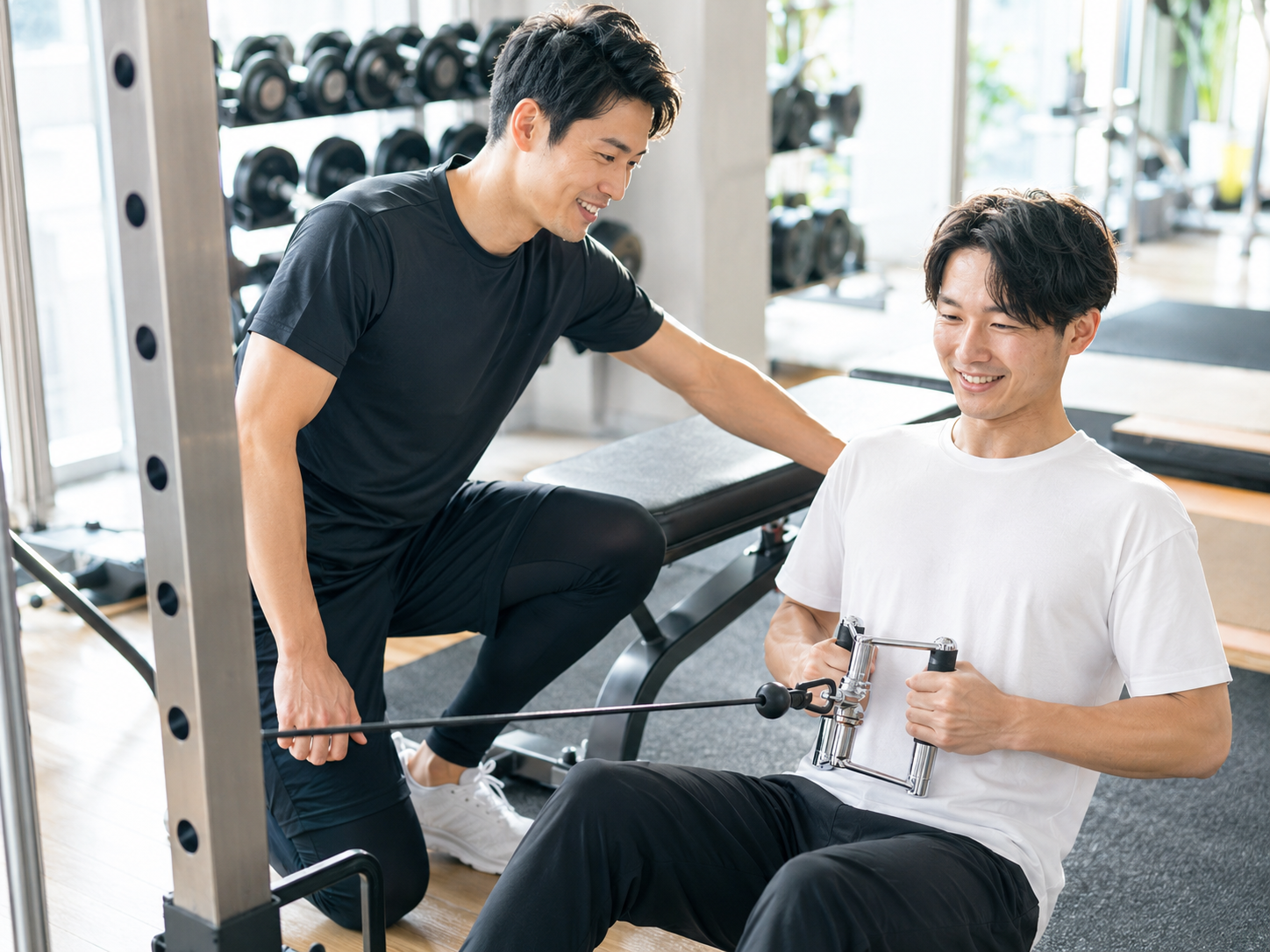 ケーブルマシンでのパーソナルトレーニング